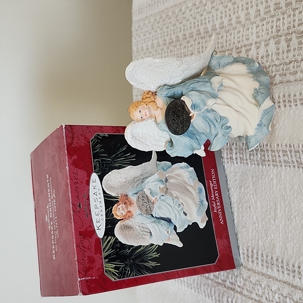 Hallmark keepsake big angel with wings ornament 'joyful messenger' anniversary